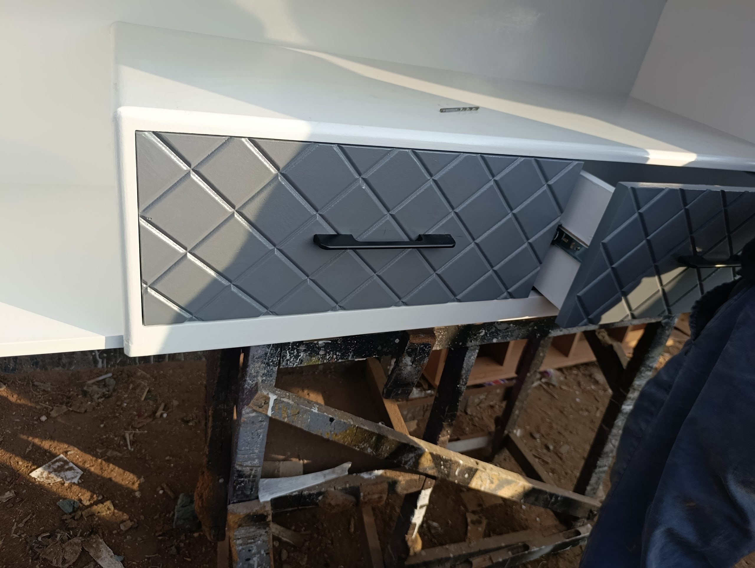 6ft modern sound bar design tv stands with hydraulic runners