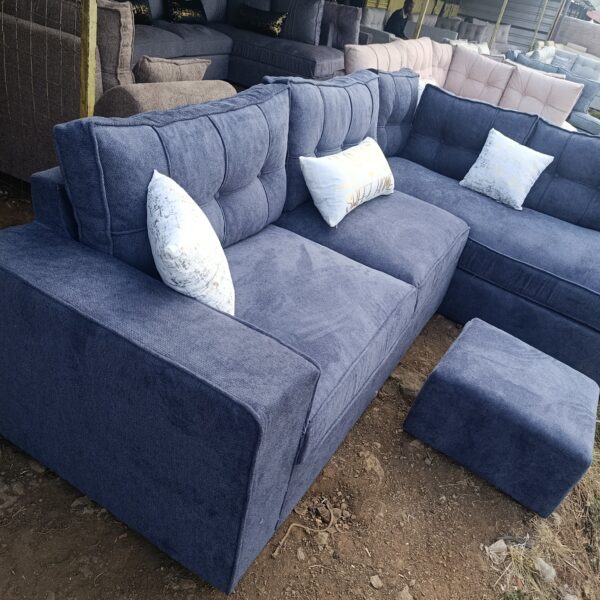 Premium fabric 6 seater L-shaped with long lasting soft recon cushions 1
