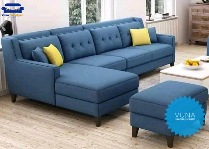 7-Seater Raised Spring Cushion Elegant L-Shaped Sofa set