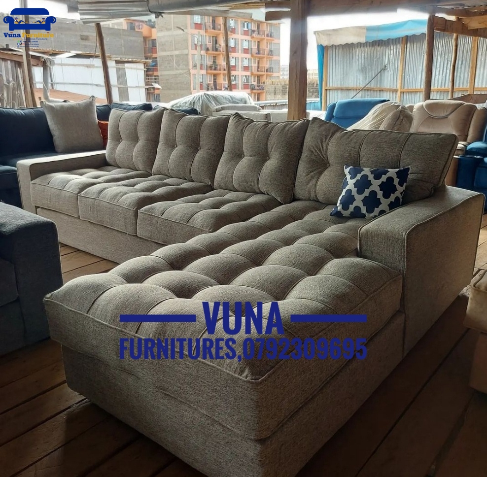 7-Seater Spring Cushion Side Arm Sofa Set