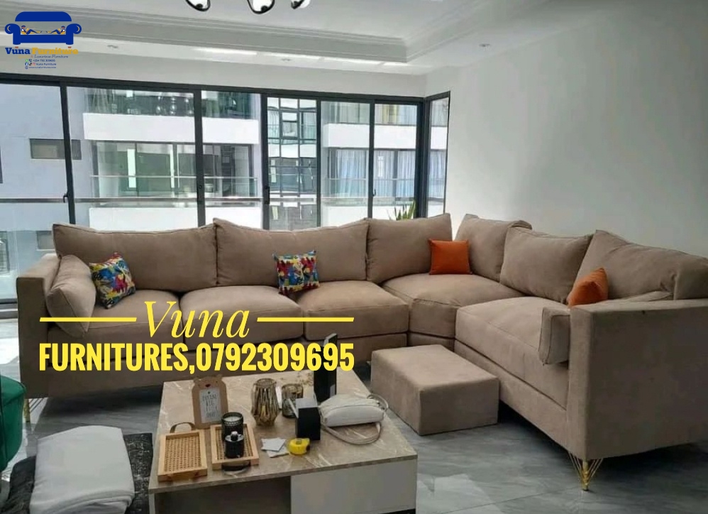 7-Seater Spring Cushion L-Shaped Sofa – Amazing Deal