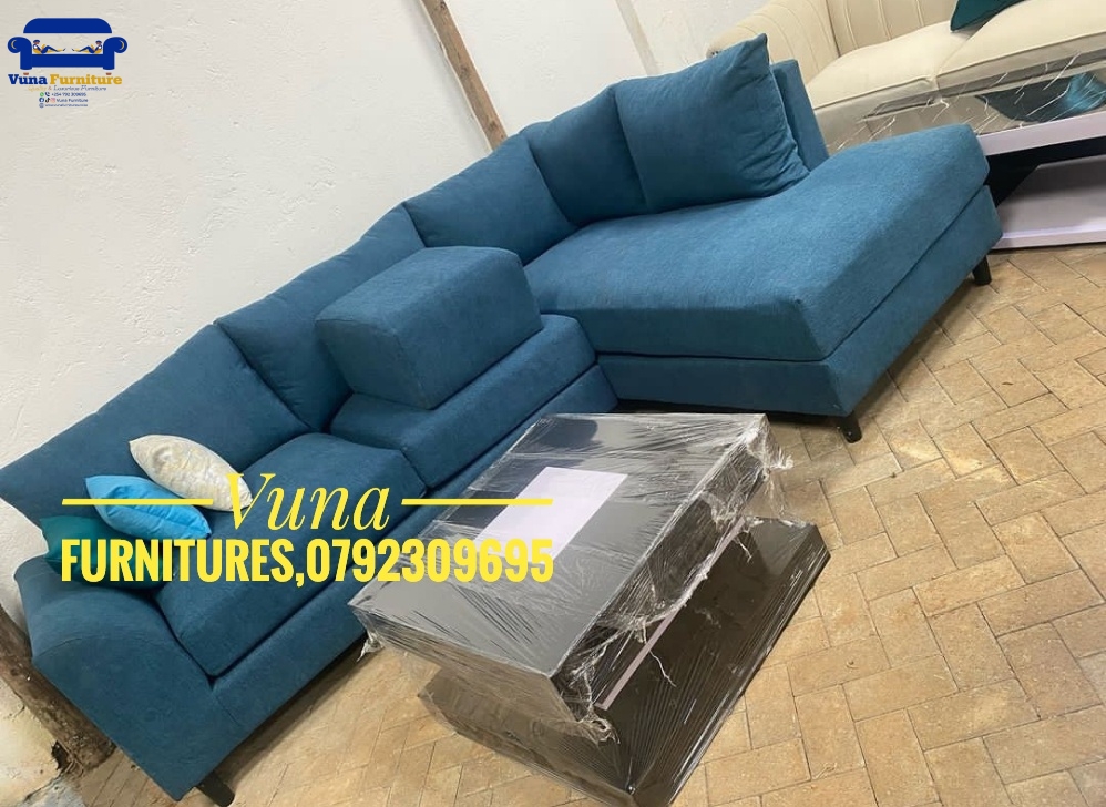 6-Seater Spring Cushion Slope Arm L-Shaped Sofa – Bold