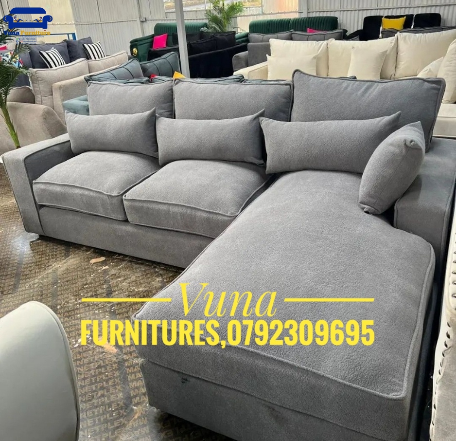 6-Seater Pure Fiber Side Arm with Spring Cushions
